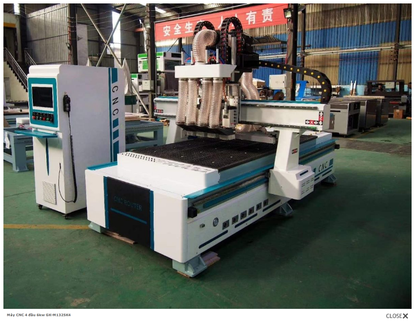 Máy CNC 4 đầu 6kw 1325 K4